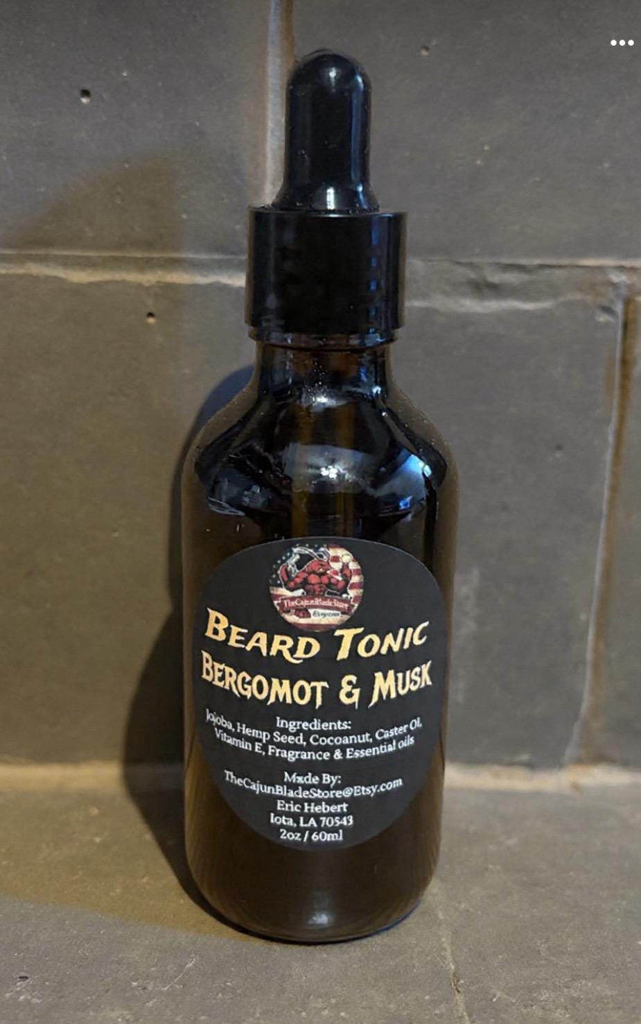 Beard Tonic & Preshave Oil - 2oz Dropper Bottle  - (3) Fragrances to chose from.