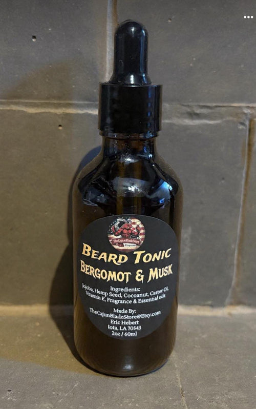 Beard Tonic & Preshave Oil - 2oz Dropper Bottle  - (3) Fragrances to chose from.