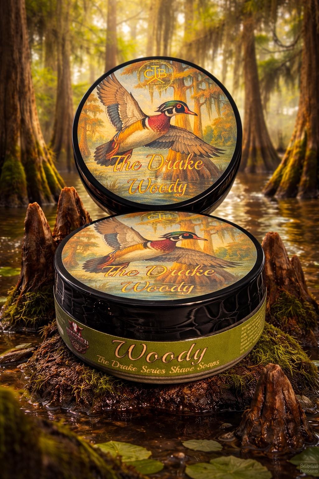 The Drake "Woody" - Braford 2.1 Triple Fat Tallow Base Shave Soap 5 oz