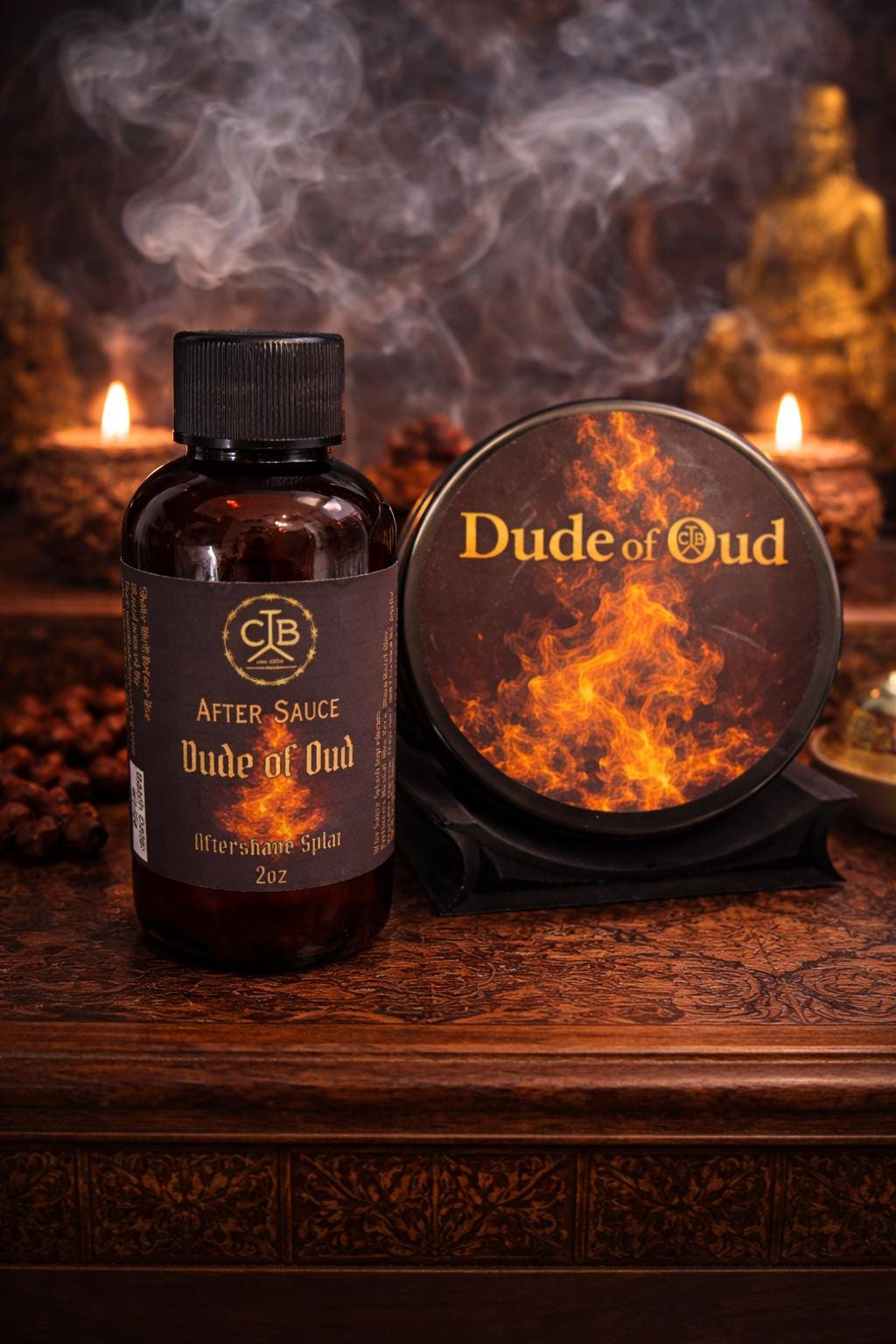 Dude of Oud- Gentlemen's Set - 2oz Soap Braford 2.1 & 2oz Aftershave Splash