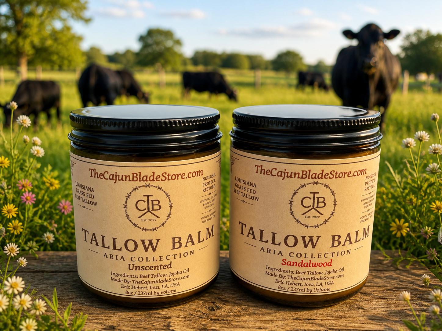 Grass Fed Tallow Balm - The Aria Collection.