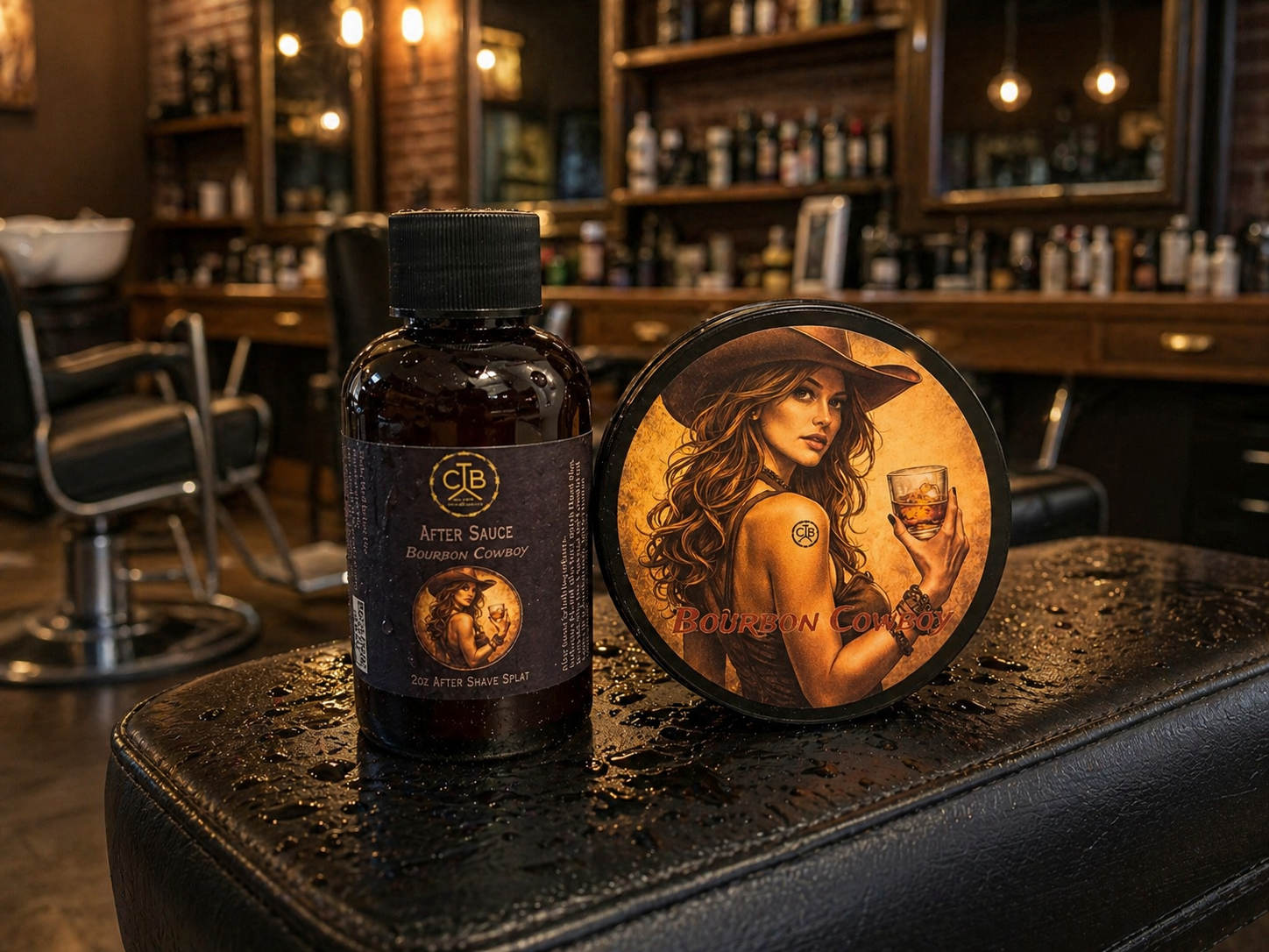 Bourbon Cowboy - Gentlemen's Set - 2oz Soap & 2oz After Sauce
