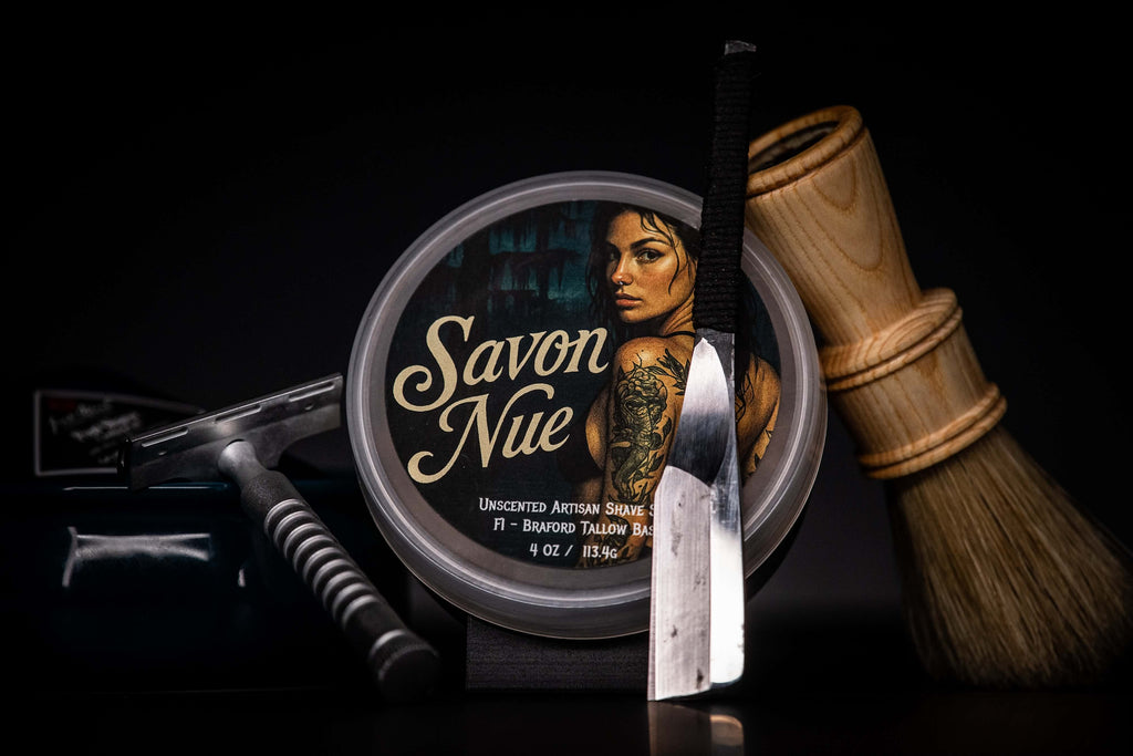 Savon Nue - Unscented  Shave Soap 5 oz tub