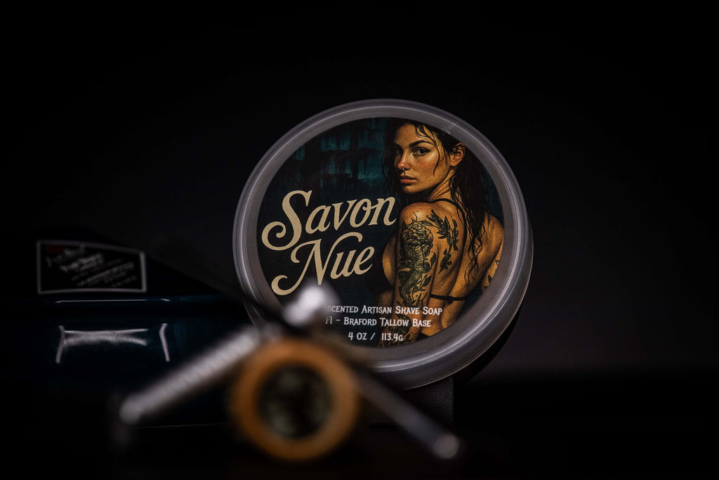 Savon Nue - Unscented  Shave Soap 5 oz tub