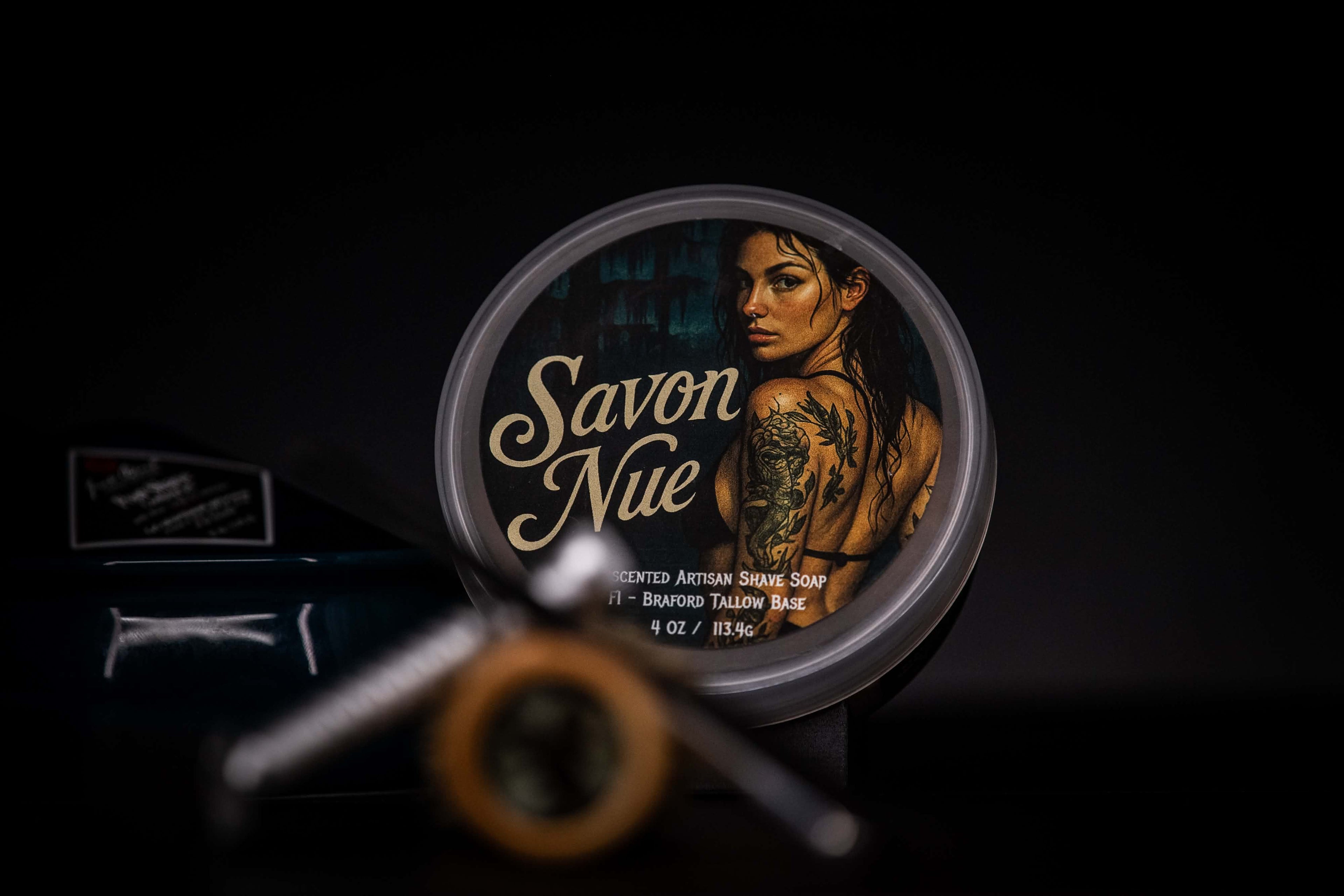 Savon Nue - Unscented  Shave Soap 5 oz tub