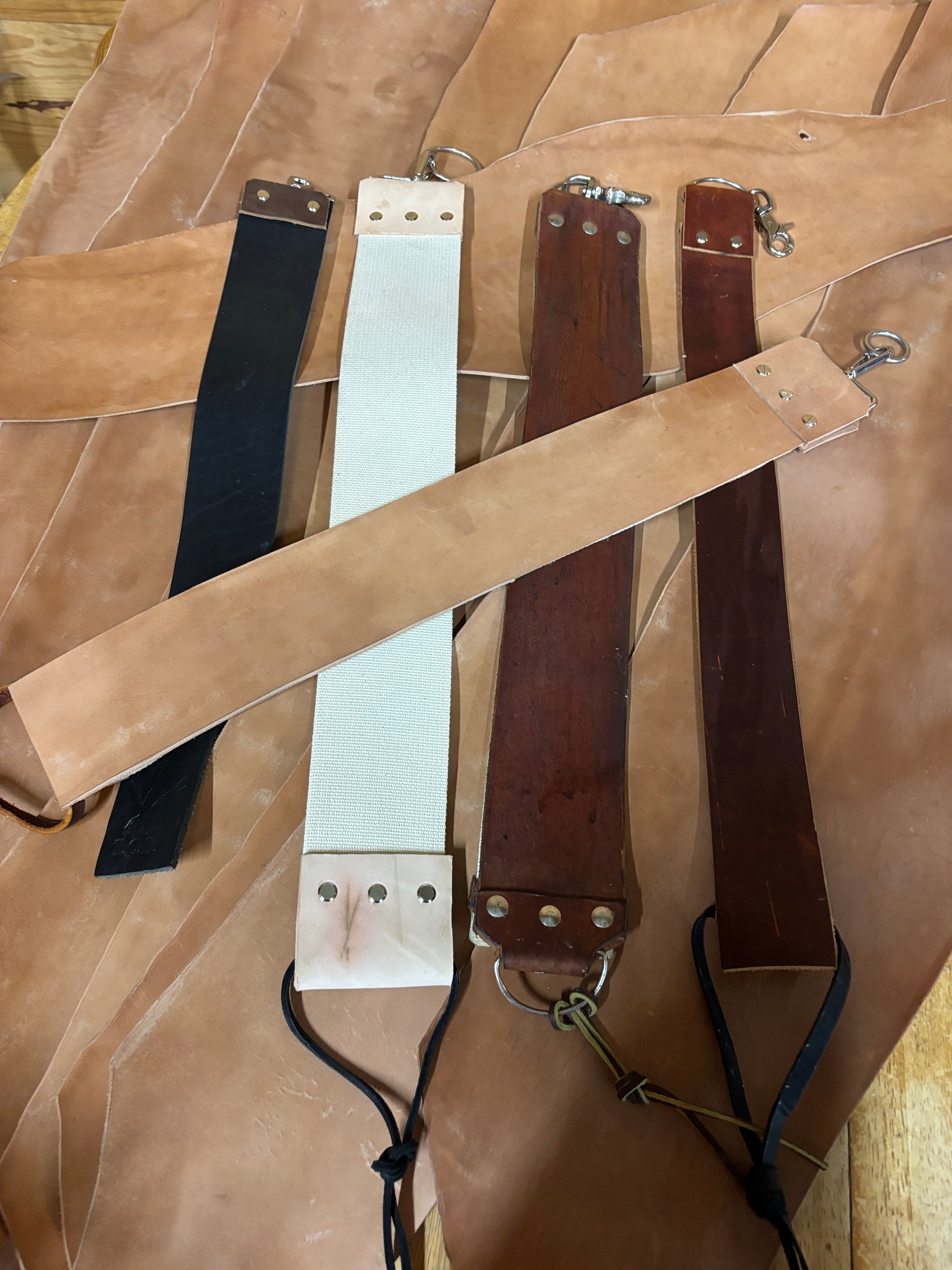 Razor Strops - Horse Butt Barber End.